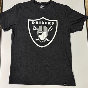 47 Men's Charcoal Raiders Logo Tee